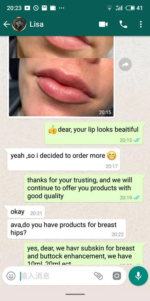 2021 High Quality Cross Linked Acido Hialuronico Breast Injection Filler