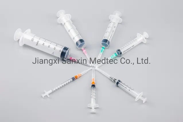 3ml Disposable Syringe FDA510K/CE/ISO/Who Certified