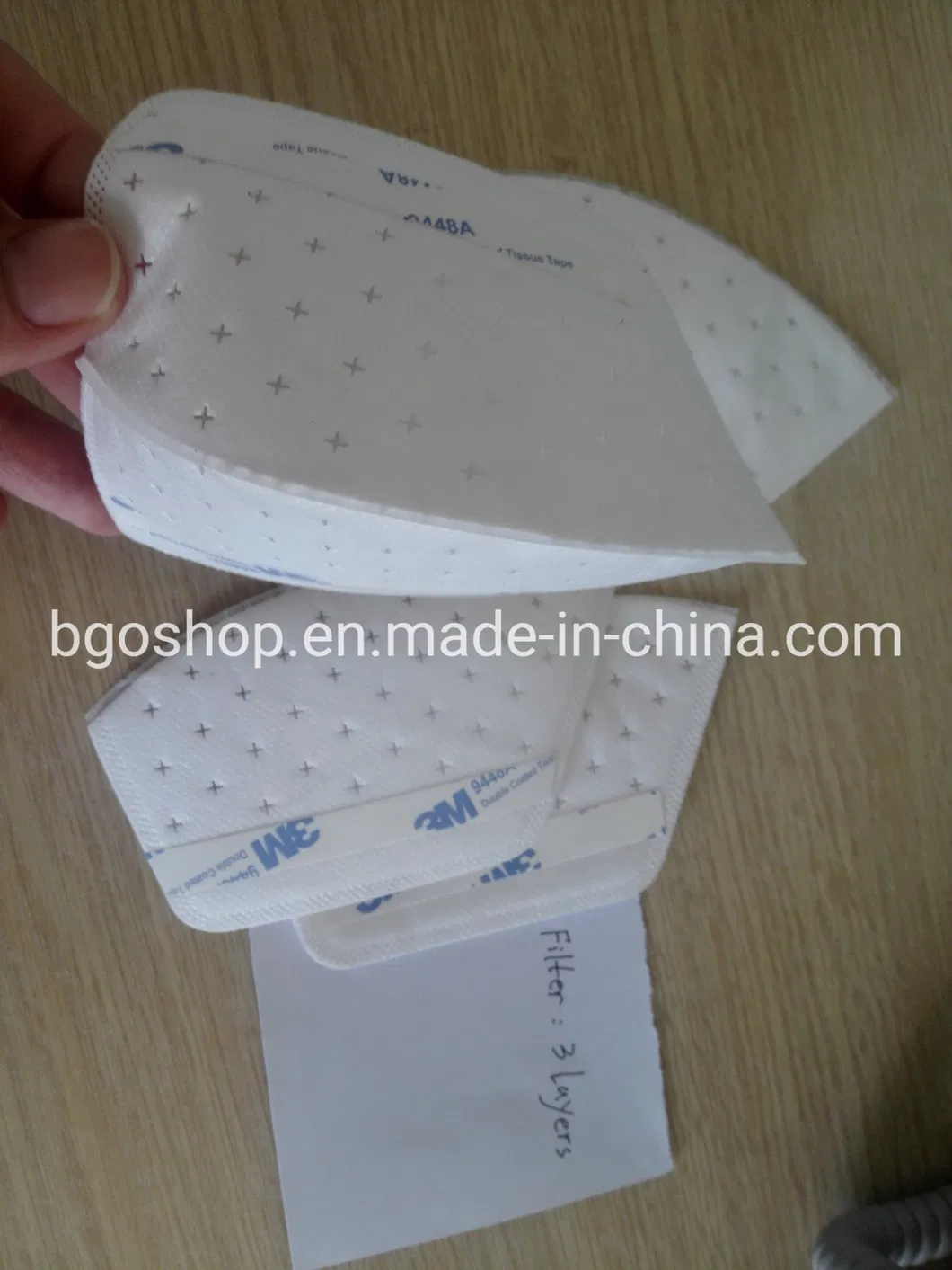 5ply/3plys Replaceable Mask Filter for Washable 3D Face Mask Melt Blown Filter