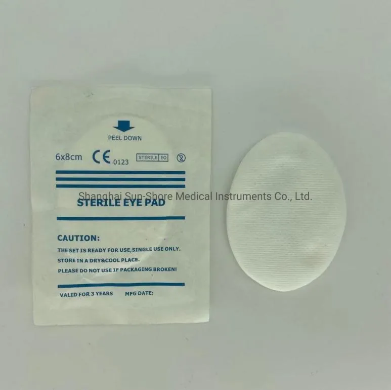 6*8cm Adhesive Nonwoven Soft Medical Use Sterile Eye Pads