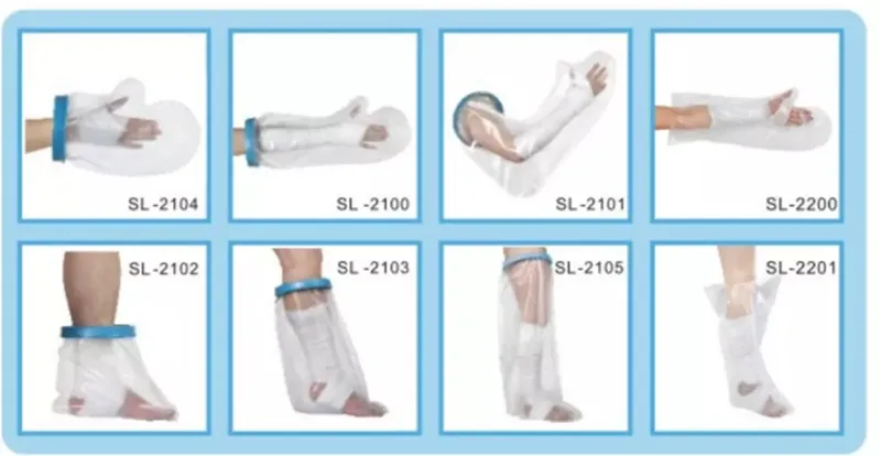 Bandage Protector Wound Injury Care Waterproof Cast Cover for Adult Leg