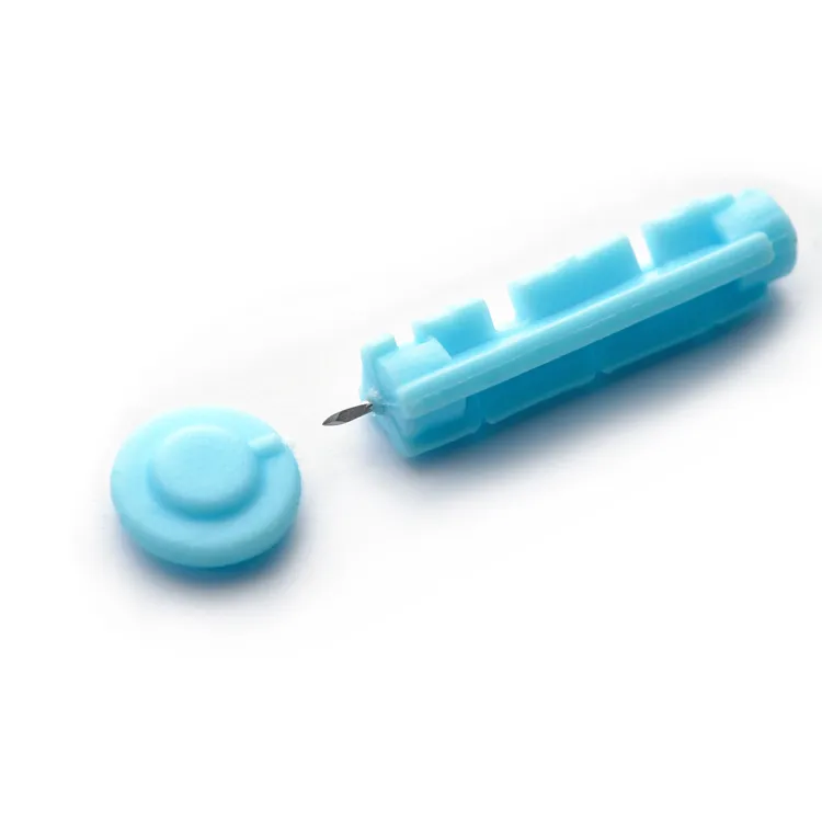 Blood Lancet with Safety Cap Diposable Safety Lancet Sterilie Twist Blood Lancet