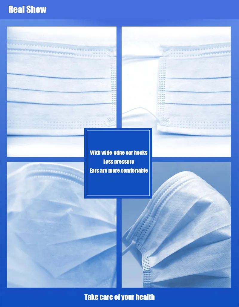 Breathable Three-Layer Surgical Surgical Disposable Anti-Flu Medical Mask