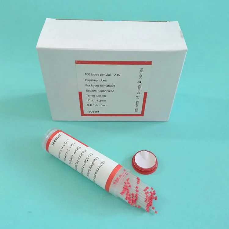 Capillary Tube Collection Hematocrit Plain and Sodium Glass Capillary Tube
