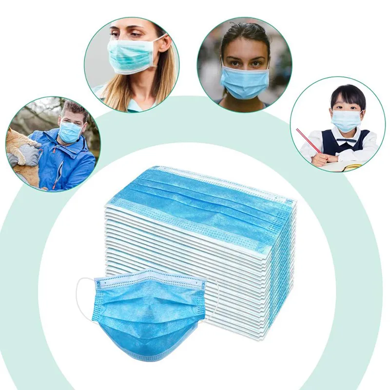 CE Approved Medical Disposable Surgical Mask 3 Plys Earloop