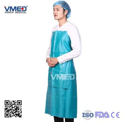 Cheap Waterproof Adjustable PE Apron Disposable PE Apron Eco-Friendly PE Disposable Apron Detachable Protective Restaurant/ Kitchen/ Cooking Apron