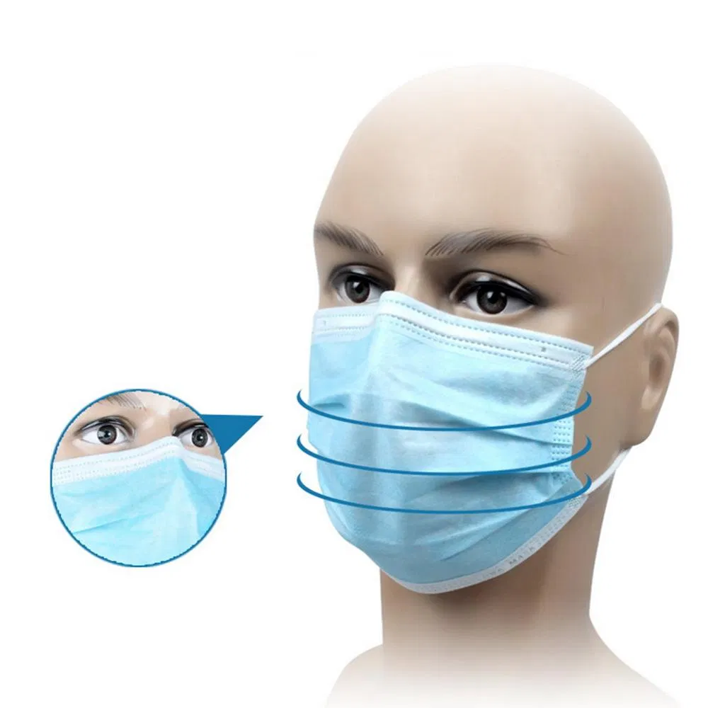Comfortable 3 Ply Disposable Civilian/Medical Mask