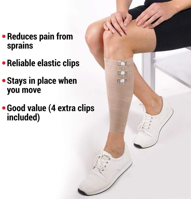 Compression Elastic Wraps for Medical & Sports Sprains, Injuries
