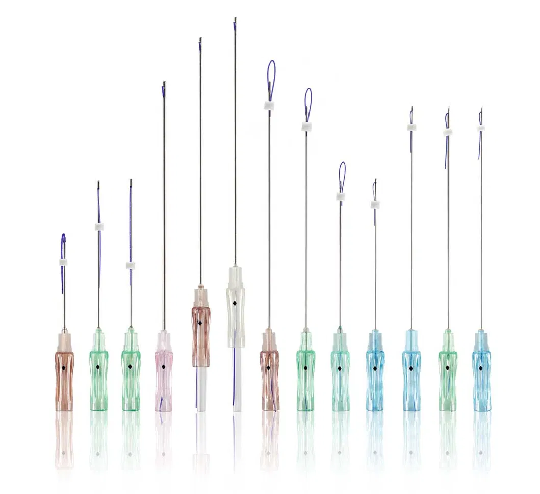 Cone 4D Molding Yarn Barbs L W S 20g 130mm 400mm Face Smooth Double Needle Pdo Thread Cog