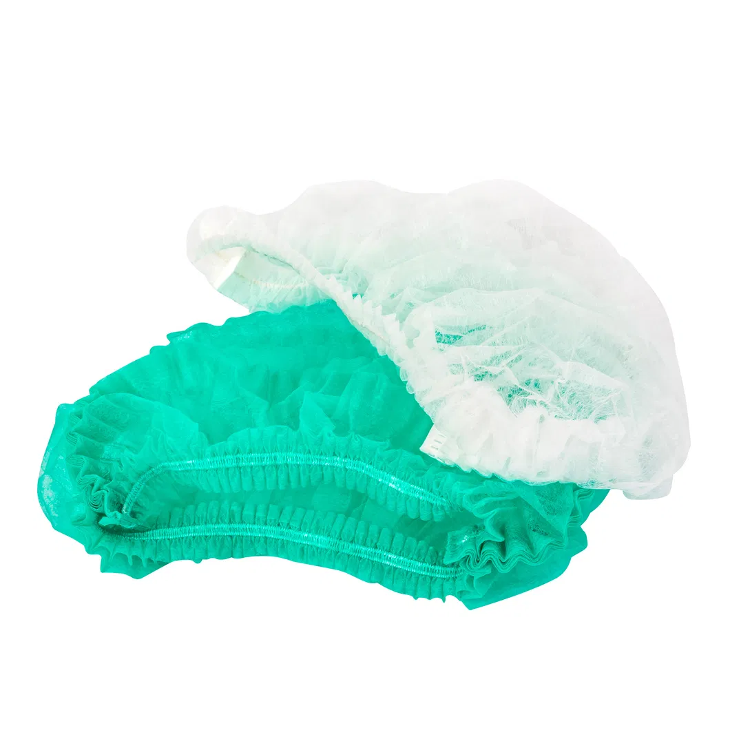 Disposable Clip Cap Nonwoven Mop Cap PP Bouffant Hair Cap Strip Clip Cap