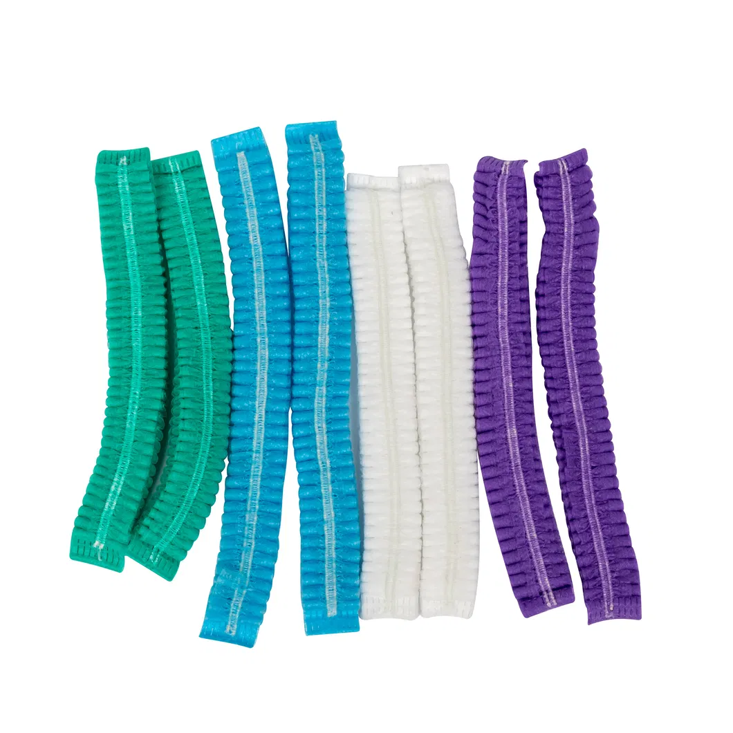 Disposable Clip Cap Nonwoven Mop Cap PP Bouffant Hair Cap Strip Clip Cap
