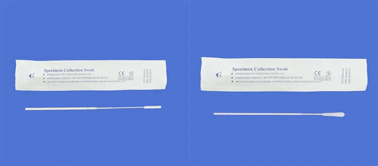 Disposable Collection Flocked Throat Swab Manufacture in China