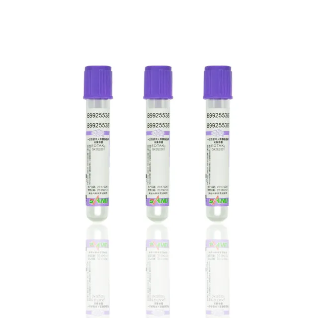 Disposable for Test Purple 2ml-10ml Vacuum Blood Collection Tube