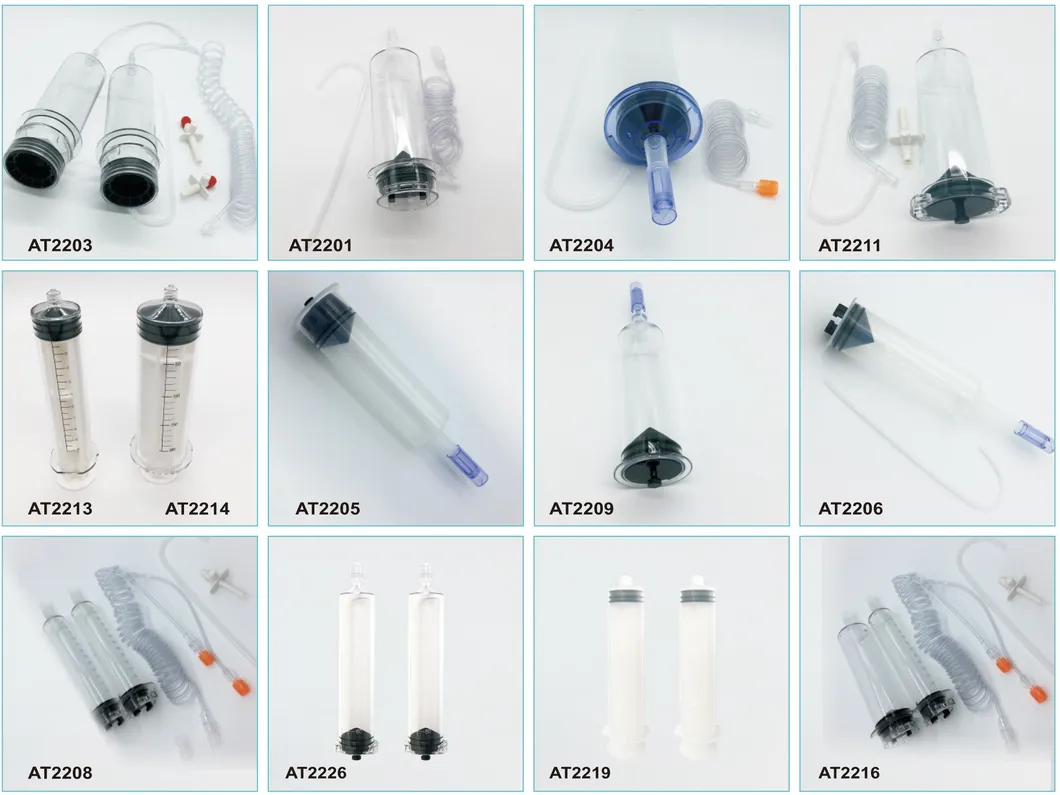 Disposable Medical CT Dsa MRI Medrad High Pressure Syringe Manufacturing