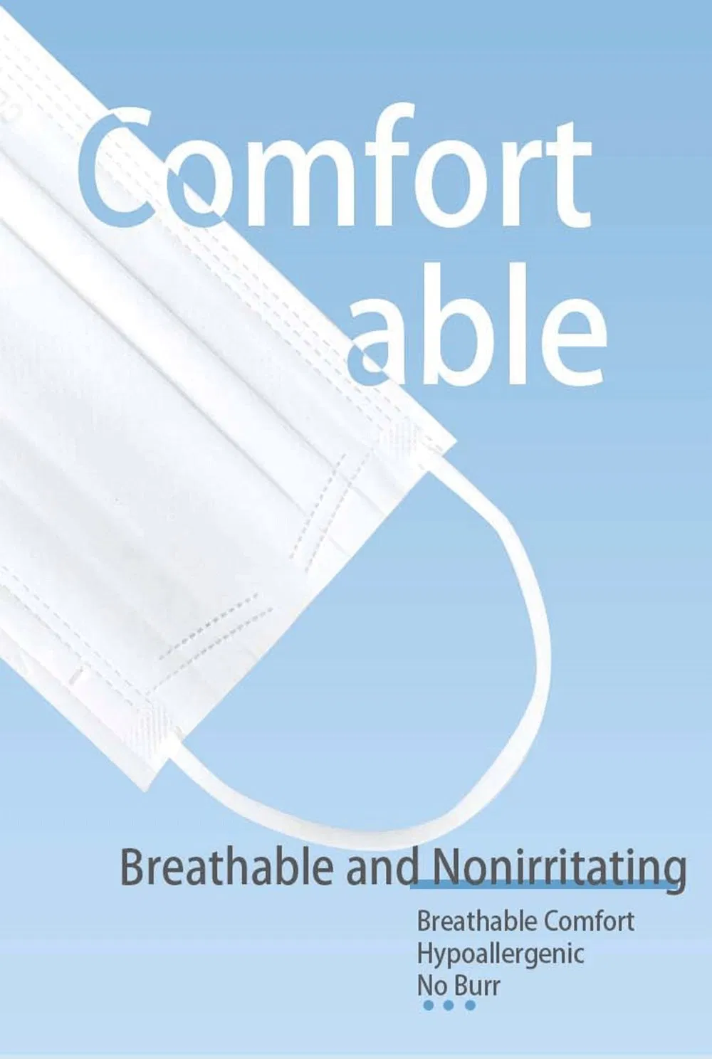 Disposable Medical Surgical Nonwoven Dust Face Mask Respirator Face Shield