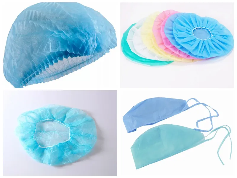 Disposable Non-Woven Round/Bouffant/Mob/Clip Cap for Food Industry