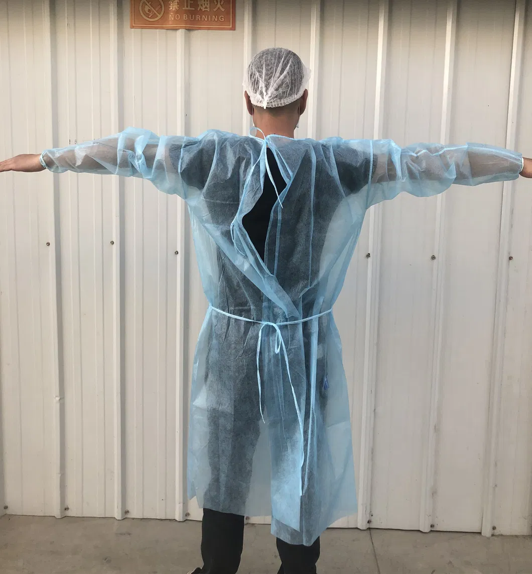 Disposable Spp Lightweight Cover Gowns with Full Back