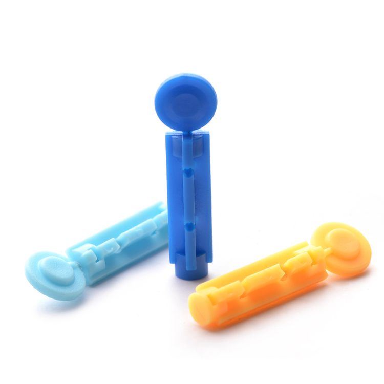 Disposable Sterile Blood Lancet Disposable Sterilie Twist Blood Lancet with Safety Cap and Tri-Bevel Nedle Tip
