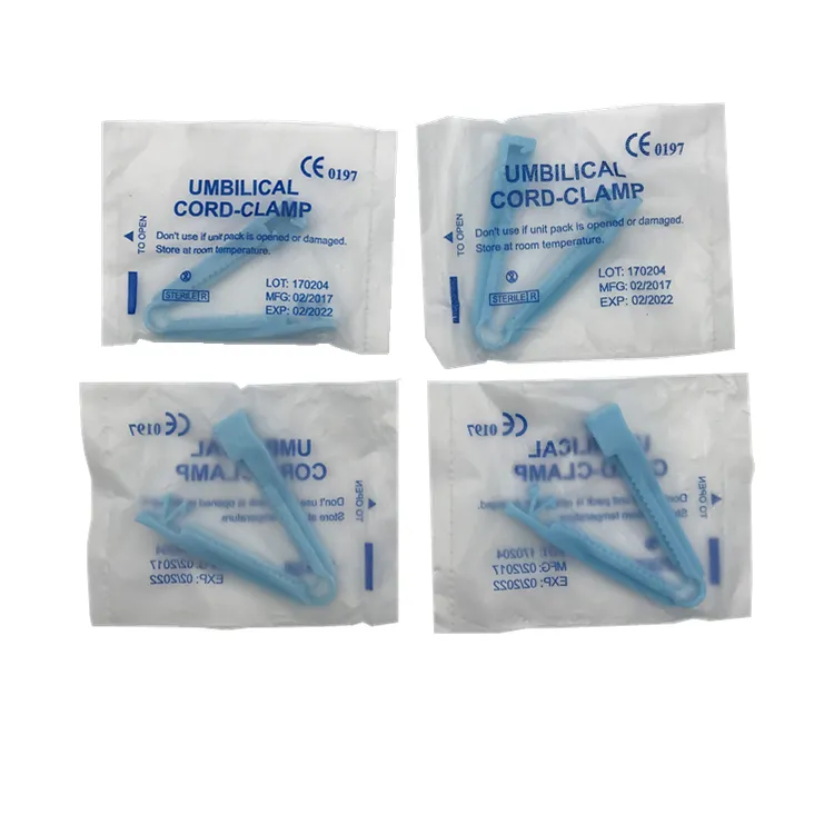 Disposable Sterile Universal Hospital Clamp Cord Clamp for Hospital Surgery