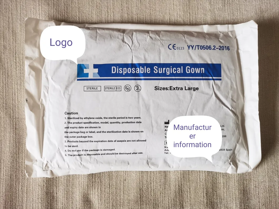 Disposable Surgical Gown SMS Fabric 45GSM