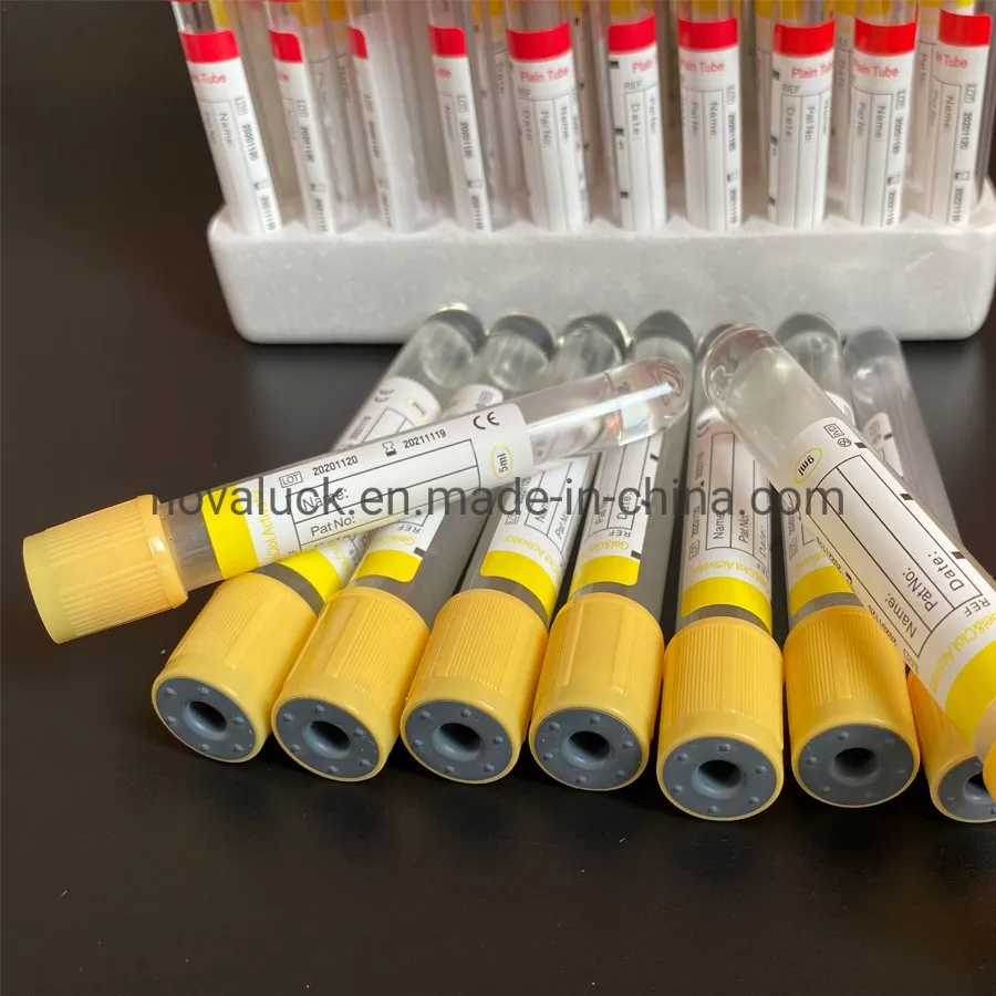 Heparin Lithium Vacuum Blood Collection Tube with Green Top