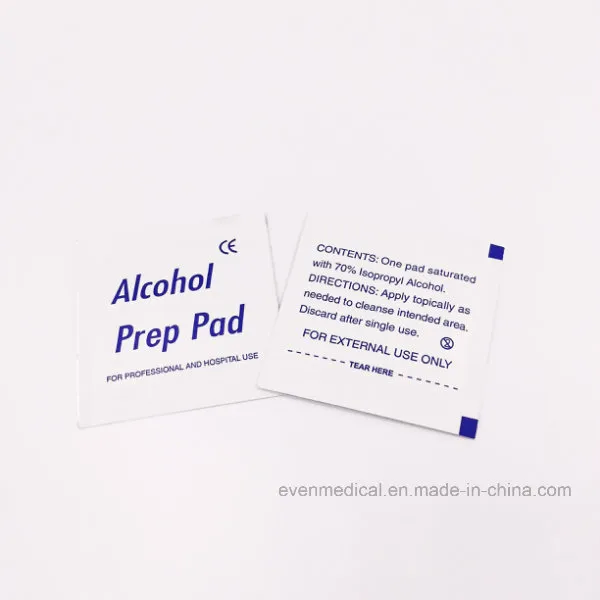 High Quality Cheap Price Medical Grade 70% Isopropyl Alcohol Pad 30X65mm