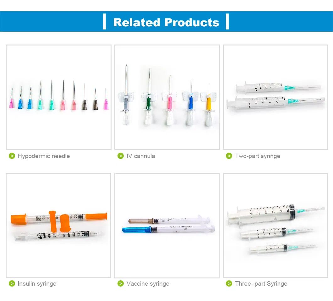 Hot Sale 1ml Plastic Luer Lock Tuberculin Syringe with Needle