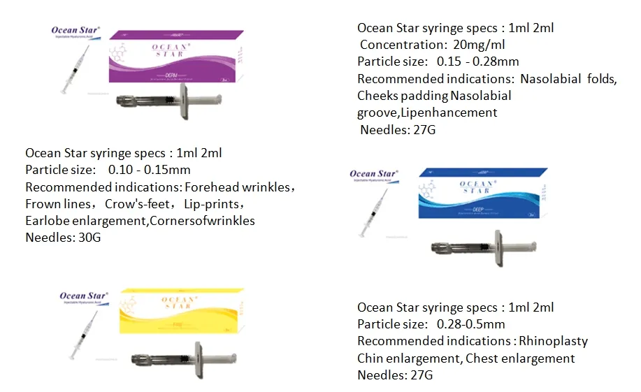 Hyaluronic Acid Injections Ha Dermal Filler for Buttocks 10ml
