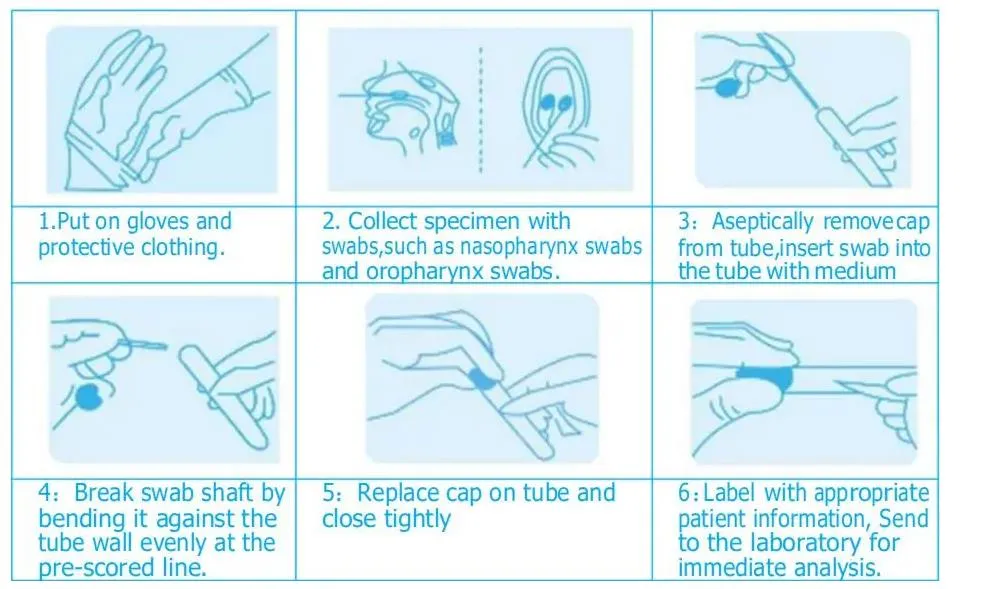 Inactive and Active Vtm Sampling Tube with CE Certification for Preserve Rna Samples Viral Transport Medium Kit