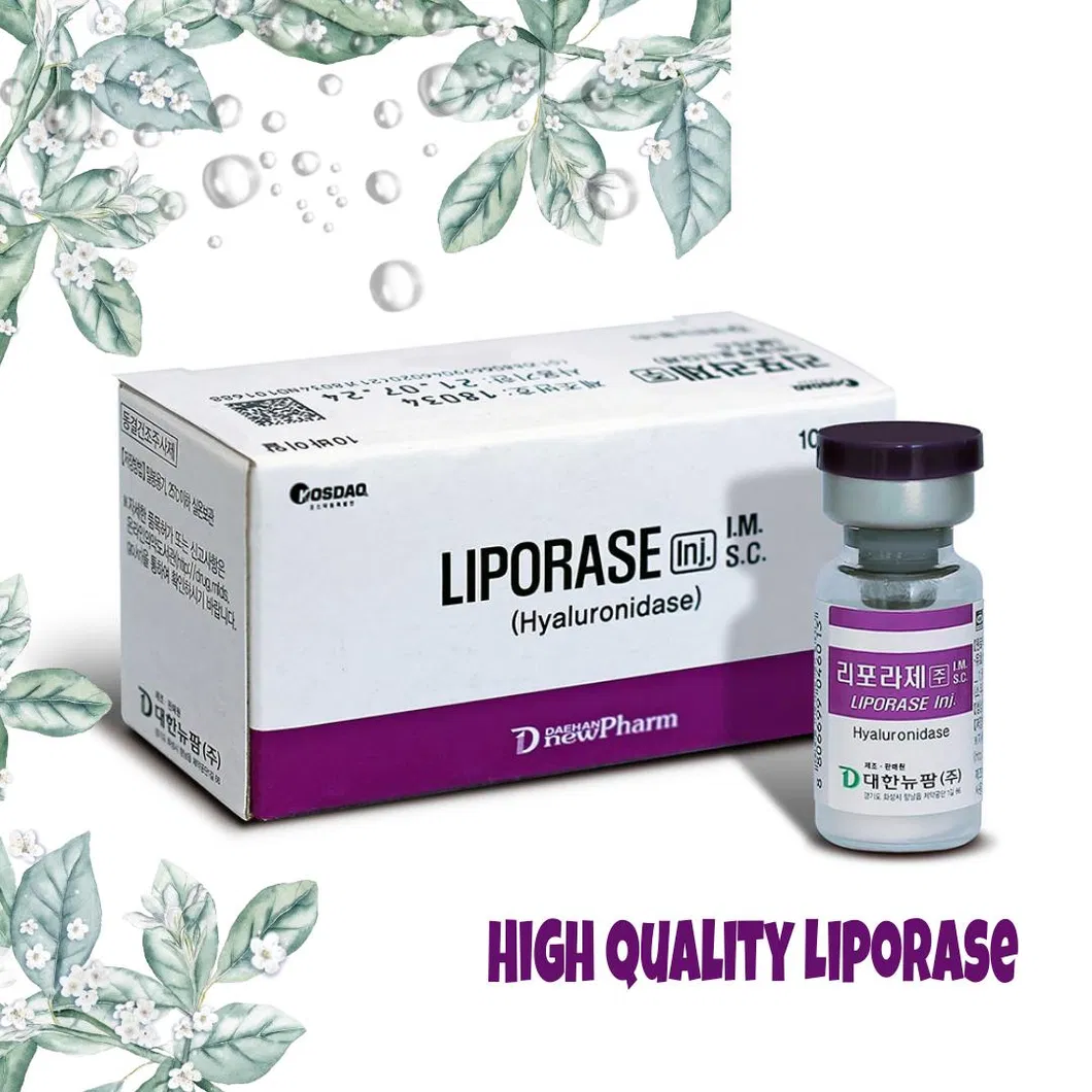 Korea Dissolve Hyaluronic Acid Liporase Hyaluronidase Liporase Injection Lipolab to Remove Fillers