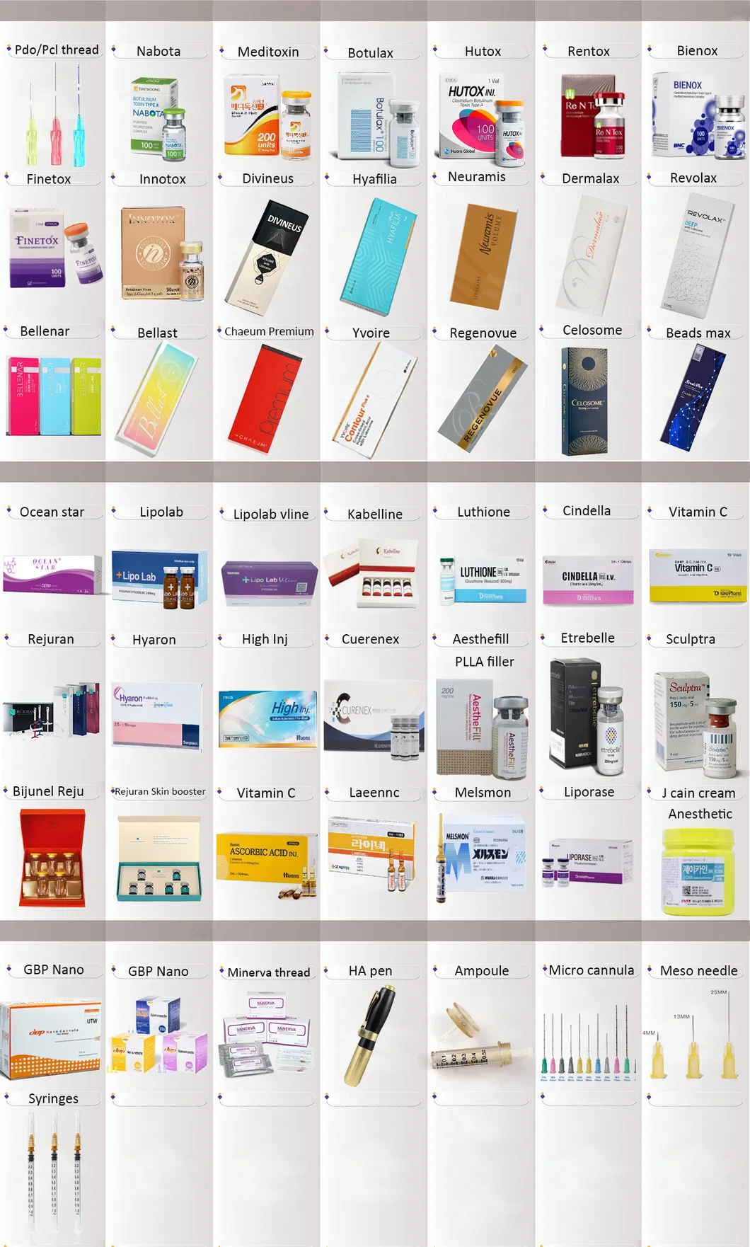 Korea Replengen Hyaluronic Acid Derm Injection Filler Replengen