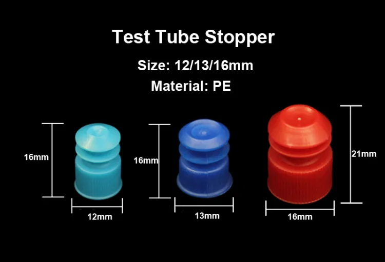 Lab Disposable 16mm Plastic Test Tube Stopper with Sterile