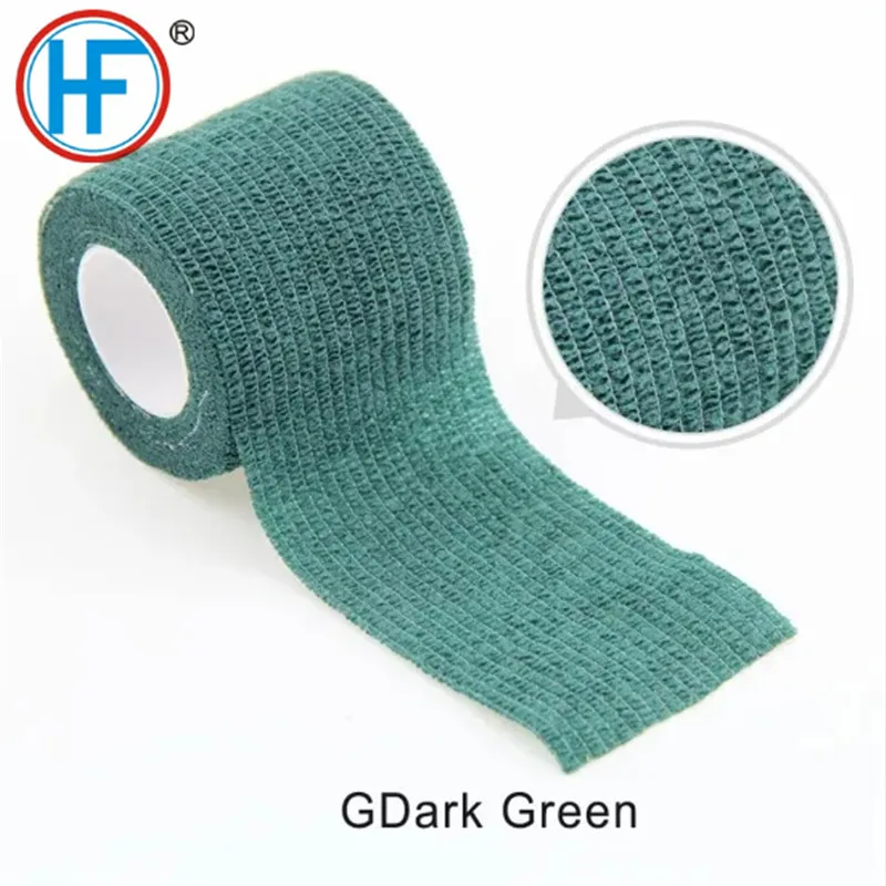 Mdr CE Approved Brand of Self-Adhesive Bandage for Humans or Animals Without Clip