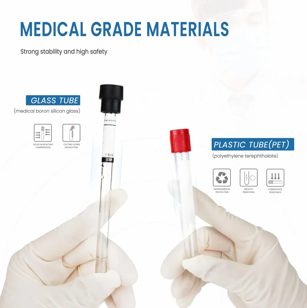 Medical-Grade Prp Vacutainer with Customized Size for Single Use Only