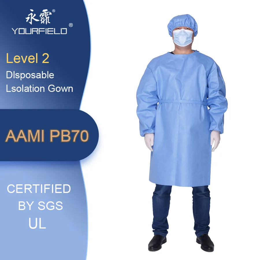 Medical Supply SMS Non-Sterile Disposable Isolation Gown