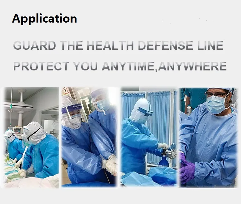 Medical Supply SMS Non-Sterile Disposable Isolation Gown