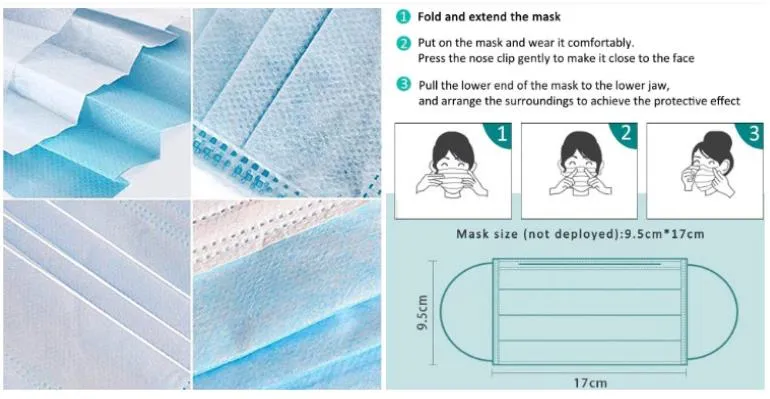 Non Woven Household Haze Proof Adult High Quality Disposable Mask