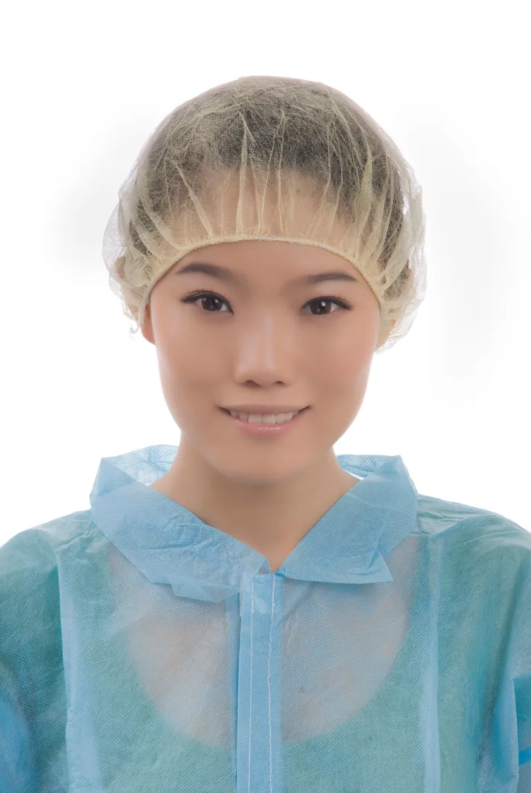 Nonwoven Hats Caps Bouffant Head Cover Hair Disposable Cap for Nurse