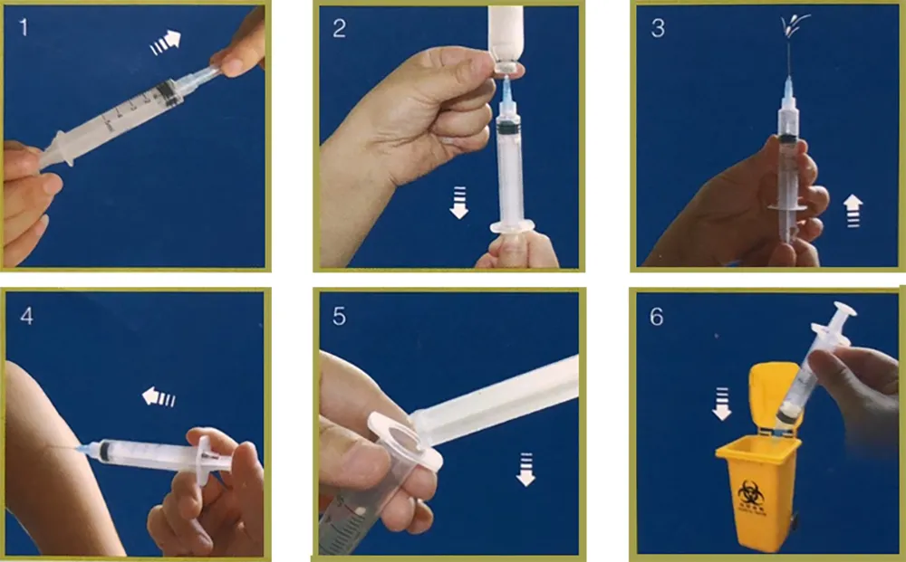 Safety Manual Retractable Syringe, Ad Syringe, Prevent Needlestick Injury