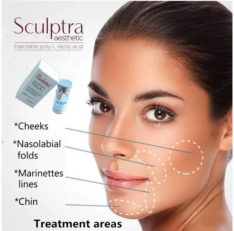 Sculptra Stimulates Collagen Production Plla Powder Poly L Lactic Acid Injection Derm Filler for Face