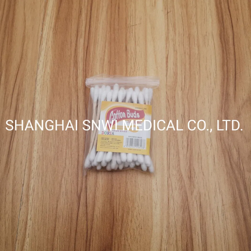 Specimen Collection Flocked Swabs Medical Disposable Plastic Stick Cotton Saliva DNA Sample Collection Sterile Throat Nasopharyngeal Swab