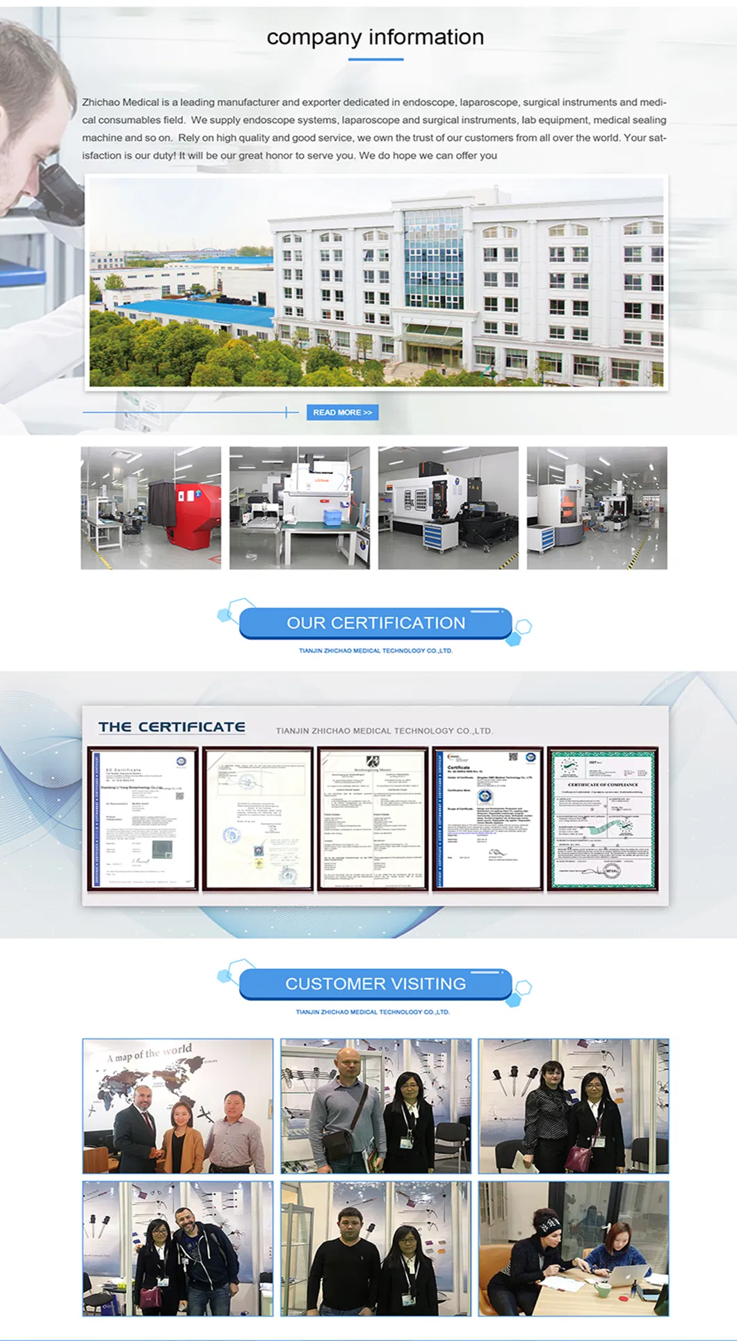 The Factory Produces Disposable Esophagus Bougie Dilator with Guide Wire