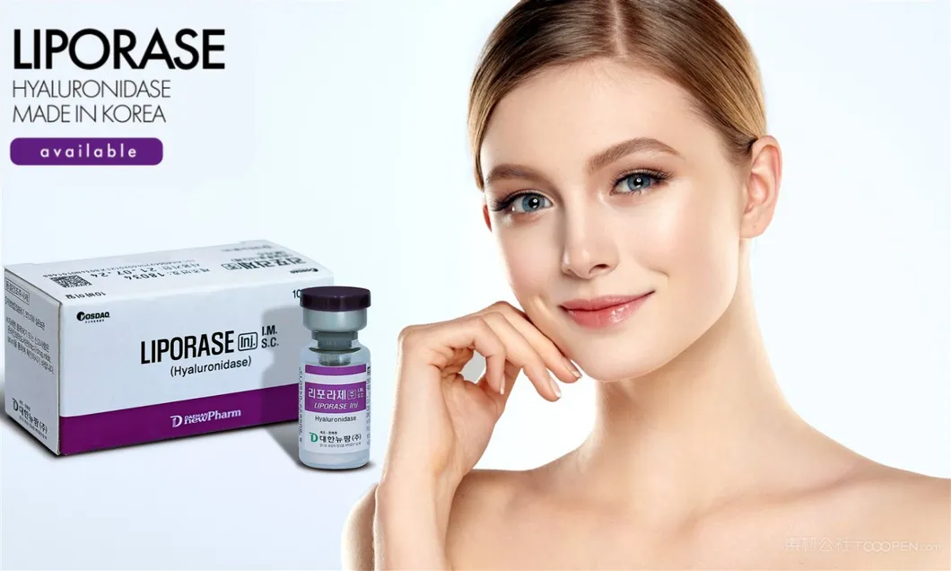 Top Sales Original Liporase Hyaluronidase to Remove Fillers Dissolves Hyaluronic Acid Liporase Hyaluronidase Korea