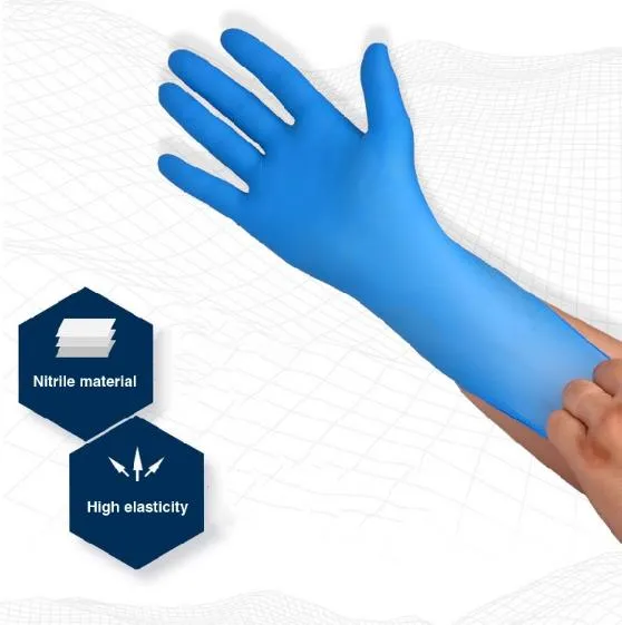 Transparent Nitrile Vinyl Gloves Disposable Nitrile