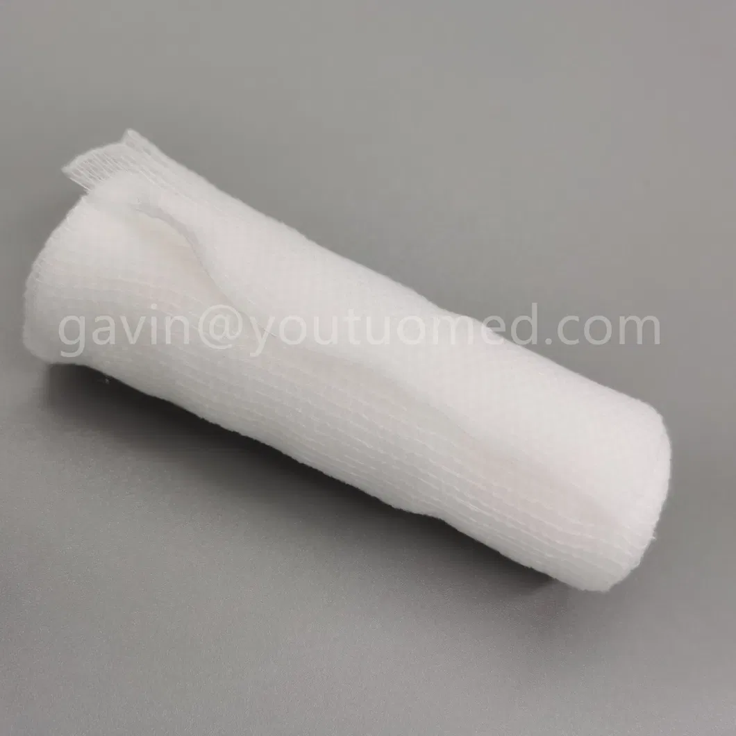 White Medical Disposable Cotton Interwoven Elastic Bandage Hemostatic Bandage PBT Wrinkle Elastic Bandage 7.5cm*4.5m 95g