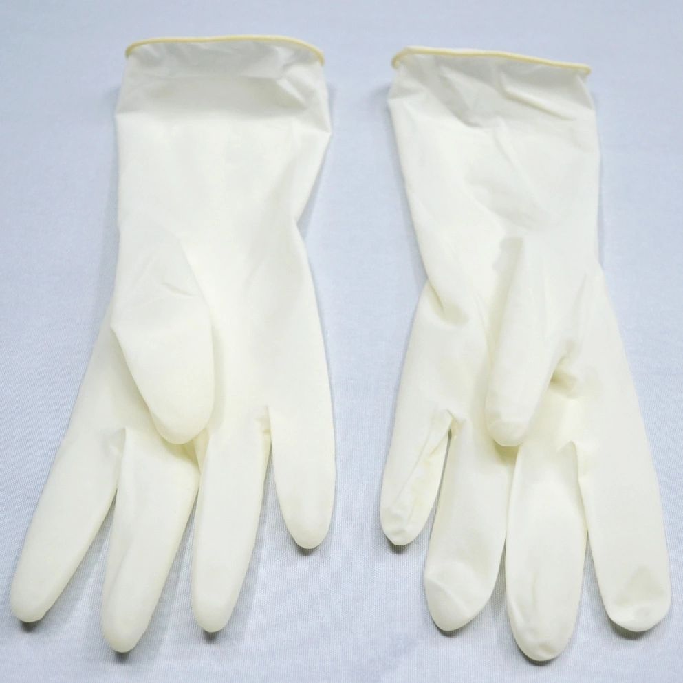 Wholesale High Quality White Latex Powder Free Laboratory Medical Disposable Gloves